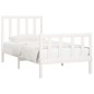 vidaXL Massivholzbett Weiß 75x190 cm vidaXL Massivholzbett Weiß 75x190 cm