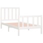 vidaXL Massivholzbett Weiß 75x190 cm vidaXL Massivholzbett Weiß 75x190 cm