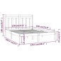 vidaXL Massivholzbett Weiß 120x190 cm vidaXL Massivholzbett Weiß 120x190 cm