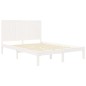 vidaXL Massivholzbett Weiß Kiefer 140x190 cm vidaXL Massivholzbett Weiß Kiefer 140x190 cm