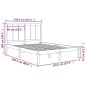 vidaXL Massivholzbett Kiefer 140x200 cm vidaXL Massivholzbett Kiefer 140x200 cm