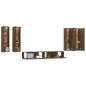 vidaXL 6-tlg. TV-Schrank-Set Räuchereiche Holzwerkstoff vidaXL 6-tlg. TV-Schrank-Set Räuchereiche Holzwerkstoff