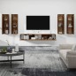 vidaXL 6-tlg. TV-Schrank-Set Braun Eichen-Optik Holzwerkstoff vidaXL 6-tlg. TV-Schrank-Set Braun Eichen-Optik Holzwerkstoff