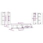 vidaXL 6-tlg. TV-Schrank-Set Braun Eichen-Optik Holzwerkstoff vidaXL 6-tlg. TV-Schrank-Set Braun Eichen-Optik Holzwerkstoff