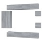 vidaXL 8-tlg. TV-Schrank-Set Grau Sonoma Holzwerkstoff vidaXL 8-tlg. TV-Schrank-Set Grau Sonoma Holzwerkstoff