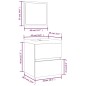 vidaXL Waschbeckenunterschrank mit Waschbecken Spiegel Grau Sonoma vidaXL Waschbeckenunterschrank mit Waschbecken Spiegel Grau Sonoma