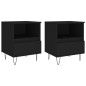 vidaXL Nachttische 2 Stk. Schwarz 40x35x50 cm Holzwerkstoff vidaXL Nachttische 2 Stk. Schwarz 40x35x50 cm Holzwerkstoff