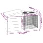 vidaXL Kaninchenstall Mokka 100,5x54x55 cm Massivholz Kiefer vidaXL Kaninchenstall Mokka 100,5x54x55 cm Massivholz Kiefer