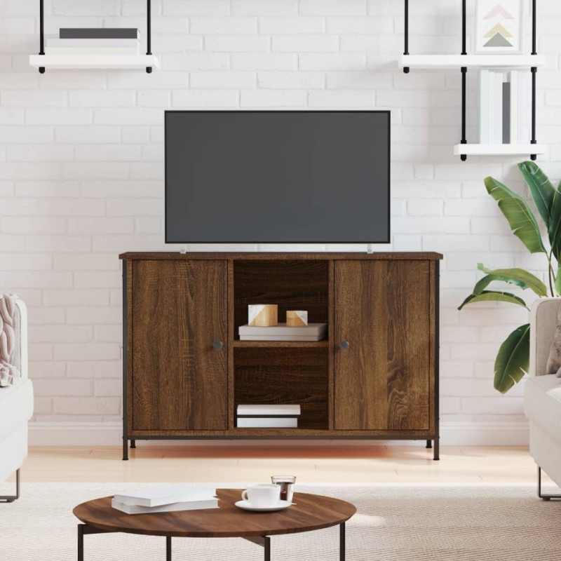 vidaXL TV-Schrank Braun Eichen-Optik 100x35x65 cm Holzwerkstoff vidaXL TV-Schrank Braun Eichen-Optik 100x35x65 cm Holzwerkstoff