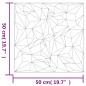 vidaXL Wandpaneele 48 Stk. Schwarz 50x50 cm XPS 12 m² Amethyst vidaXL Wandpaneele 48 Stk. Schwarz 50x50 cm XPS 12 m² Amethyst