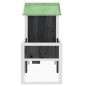 vidaXL Kaninchenstall Grau 170x63x113 cm Massivholz Kiefer vidaXL Kaninchenstall Grau 170x63x113 cm Massivholz Kiefer