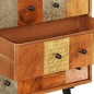 vidaXL Kommode 55x30x75 cm Massivholz Akazie und Metall vidaXL Kommode 55x30x75 cm Massivholz Akazie und Metall