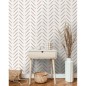 DUTCH WALLCOVERINGS Tapete Chevron Taupe DUTCH WALLCOVERINGS Tapete Chevron Taupe