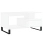 vidaXL Couchtisch Hochglanz-Weiß 90x49x45 cm Holzwerkstoff vidaXL Couchtisch Hochglanz-Weiß 90x49x45 cm Holzwerkstoff