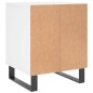 vidaXL Nachttisch Weiß 40x35x50 cm Holzwerkstoff vidaXL Nachttisch Weiß 40x35x50 cm Holzwerkstoff