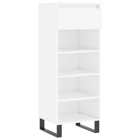 vidaXL Schuhschrank Hochglanz-Weiß 40x36x105 cm Holzwerkstoff