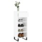 vidaXL Schuhschrank Hochglanz-Weiß 40x36x105 cm Holzwerkstoff vidaXL Schuhschrank Hochglanz-Weiß 40x36x105 cm Holzwerkstoff