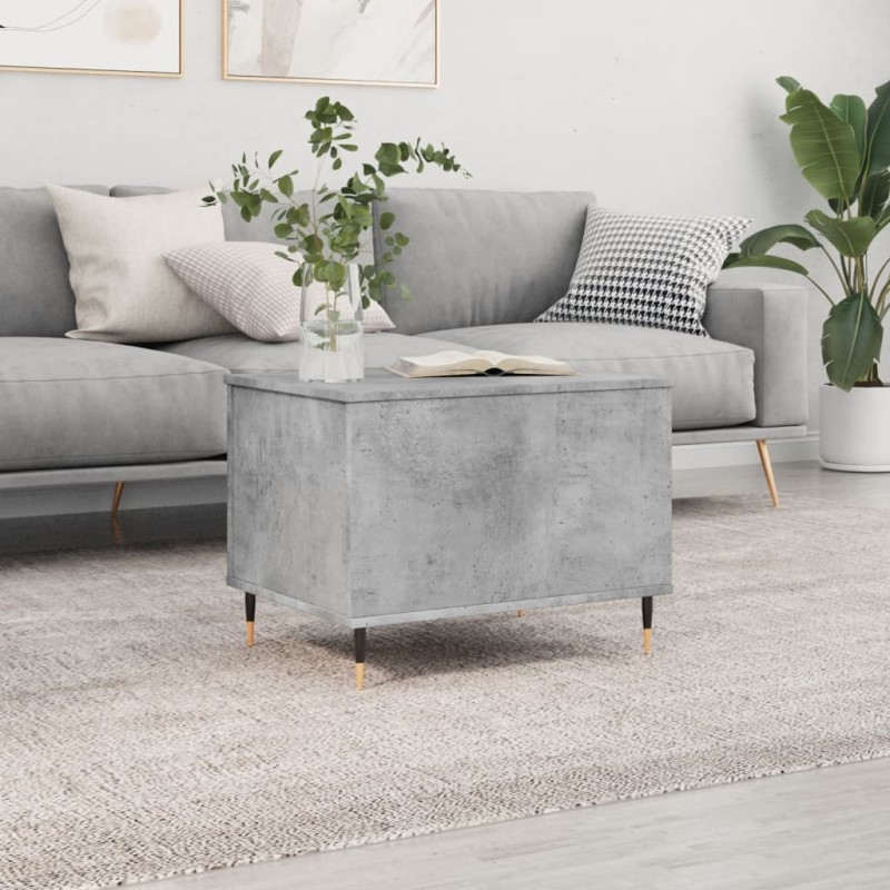 vidaXL Couchtisch Betongrau 60x44,5x45 cm Holzwerkstoff vidaXL Couchtisch Betongrau 60x44,5x45 cm Holzwerkstoff