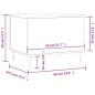 vidaXL Couchtisch Betongrau 60x44,5x45 cm Holzwerkstoff vidaXL Couchtisch Betongrau 60x44,5x45 cm Holzwerkstoff