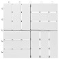 vidaXL Terrassenfliesen 30 Stk. Weiß 30x30 cm Massivholz Akazie vidaXL Terrassenfliesen 30 Stk. Weiß 30x30 cm Massivholz Akazie
