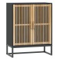 vidaXL Sideboard Schwarz 60x30x75 cm Holzwerkstoff vidaXL Sideboard Schwarz 60x30x75 cm Holzwerkstoff