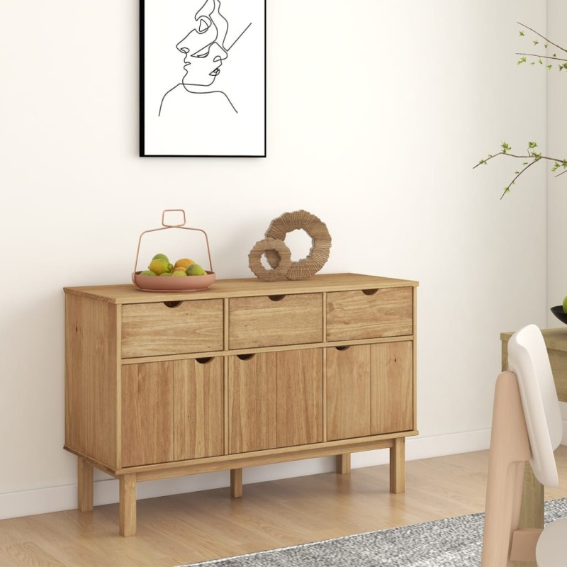 vidaXL Sideboard OTTA 114x43x73,5 cm Massivholz Kiefer vidaXL Sideboard OTTA 114x43x73,5 cm Massivholz Kiefer