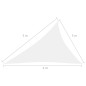 vidaXL Sonnensegel Oxford-Gewebe Dreieckig 3x4x5 m Weiß vidaXL Sonnensegel Oxford-Gewebe Dreieckig 3x4x5 m Weiß