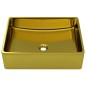 vidaXL Waschbecken 41 x 30 x 12 cm Keramik Golden vidaXL Waschbecken 41 x 30 x 12 cm Keramik Golden
