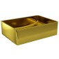 vidaXL Waschbecken 41 x 30 x 12 cm Keramik Golden vidaXL Waschbecken 41 x 30 x 12 cm Keramik Golden