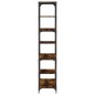 vidaXL Bücherregal Räuchereiche 91x36x176 cm Holzwerkstoff und Stahl vidaXL Bücherregal Räuchereiche 91x36x176 cm Holzwerkstoff und Stahl