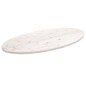 Tischplatte Weiß 90x45x2,5 cm Massivholz Kiefer Oval Tischplatte Weiß 90x45x2,5 cm Massivholz Kiefer Oval
