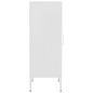 vidaXL Lagerschrank Weiß 42,5x35x101,5 cm Stahl vidaXL Lagerschrank Weiß 42,5x35x101,5 cm Stahl