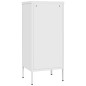 vidaXL Lagerschrank Weiß 42,5x35x101,5 cm Stahl vidaXL Lagerschrank Weiß 42,5x35x101,5 cm Stahl