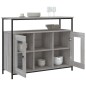 vidaXL Sideboard Grau Sonoma 100x35x80 cm Holzwerkstoff vidaXL Sideboard Grau Sonoma 100x35x80 cm Holzwerkstoff