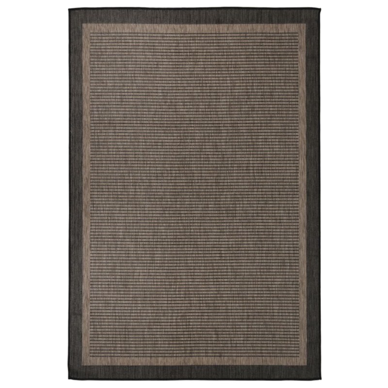vidaXL Outdoor-Teppich Flachgewebe 160x230 cm Dunkelbraun vidaXL Outdoor-Teppich Flachgewebe 160x230 cm Dunkelbraun