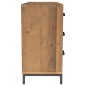 vidaXL Sideboard Braun 110x35x70 cm Massivholz Kiefer vidaXL Sideboard Braun 110x35x70 cm Massivholz Kiefer