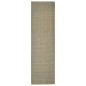 vidaXL Teppich Natur Sisal 100x350 cm Taupe vidaXL Teppich Natur Sisal 100x350 cm Taupe
