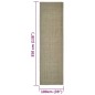 vidaXL Teppich Natur Sisal 100x350 cm Taupe vidaXL Teppich Natur Sisal 100x350 cm Taupe