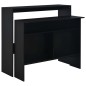 vidaXL Bartisch mit 2 Tischplatten Schwarz 130x40x120 cm vidaXL Bartisch mit 2 Tischplatten Schwarz 130x40x120 cm