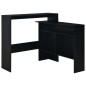 vidaXL Bartisch mit 2 Tischplatten Schwarz 130x40x120 cm vidaXL Bartisch mit 2 Tischplatten Schwarz 130x40x120 cm