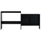 vidaXL Bartisch mit 2 Tischplatten Schwarz 130x40x120 cm vidaXL Bartisch mit 2 Tischplatten Schwarz 130x40x120 cm