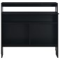 vidaXL Bartisch mit 2 Tischplatten Schwarz 130x40x120 cm vidaXL Bartisch mit 2 Tischplatten Schwarz 130x40x120 cm
