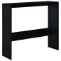 vidaXL Bartisch mit 2 Tischplatten Schwarz 130x40x120 cm vidaXL Bartisch mit 2 Tischplatten Schwarz 130x40x120 cm