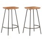 vidaXL Barhocker 2 Stk. Massivholz Akazie vidaXL Barhocker 2 Stk. Massivholz Akazie