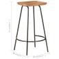 vidaXL Barhocker 2 Stk. Massivholz Akazie vidaXL Barhocker 2 Stk. Massivholz Akazie
