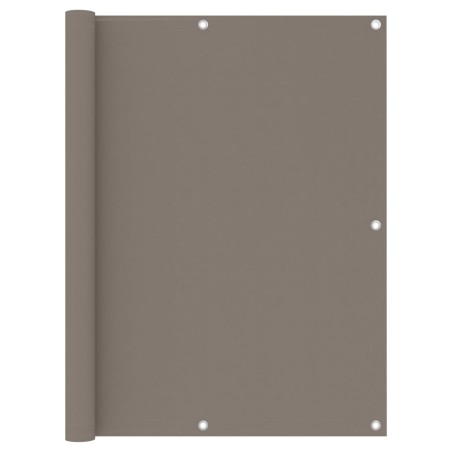 vidaXL Balkon-Sichtschutz Taupe 120x600 cm Oxford-Gewebe