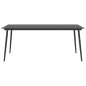 vidaXL Garten-Esstisch Schwarz 190x90x74 cm Stahl und Glas vidaXL Garten-Esstisch Schwarz 190x90x74 cm Stahl und Glas