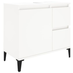 vidaXL Badschrank Weiß 65x33x60 cm Holzwerkstoff