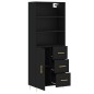 vidaXL Highboard Schwarz 69,5x34x180 cm Holzwerkstoff vidaXL Highboard Schwarz 69,5x34x180 cm Holzwerkstoff