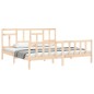 vidaXL Massivholzbett mit Kopfteil 200x200 cm vidaXL Massivholzbett mit Kopfteil 200x200 cm